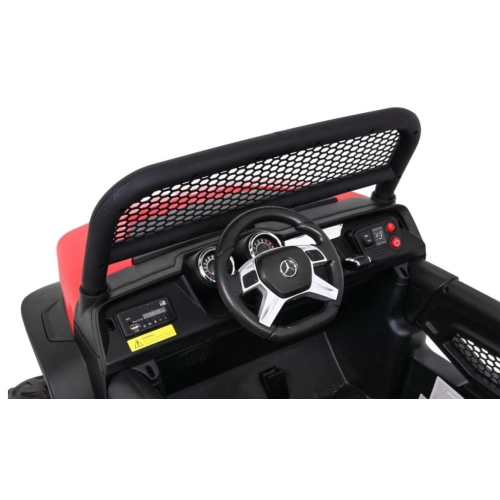 Mercedes Unimog Auto na akumulator 4x4 Czerwony